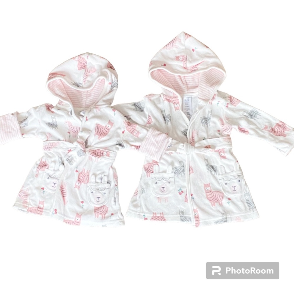 Twin babies 0-9 month robes. From Carter’s